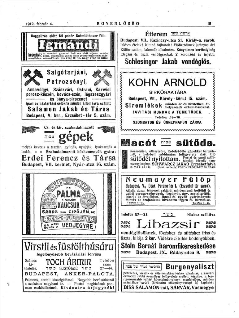 Egyenlőseg 1912.02.14 Egyenlőseg 1912.02.14